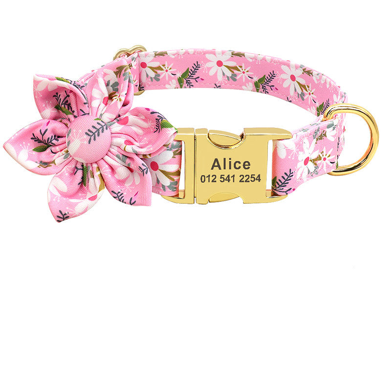 Coleira Personalizada- Flores™