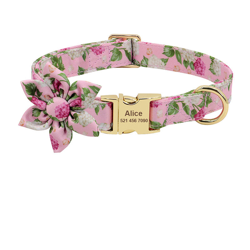Coleira Personalizada- Flores™