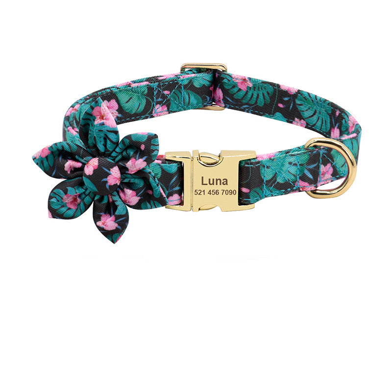 Coleira Personalizada- Flores™