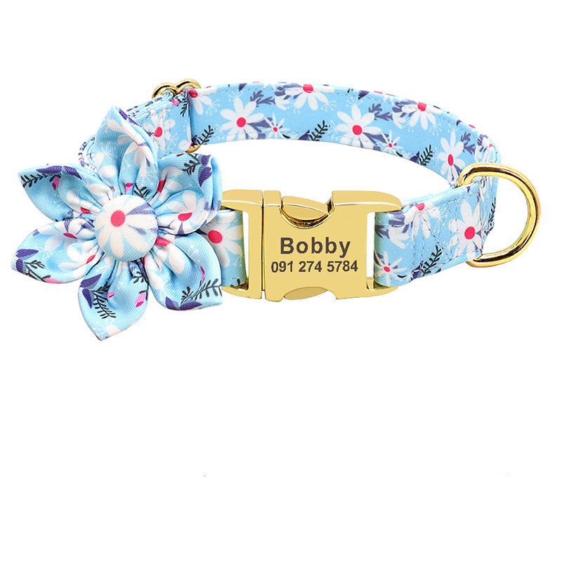Coleira Personalizada- Flores™